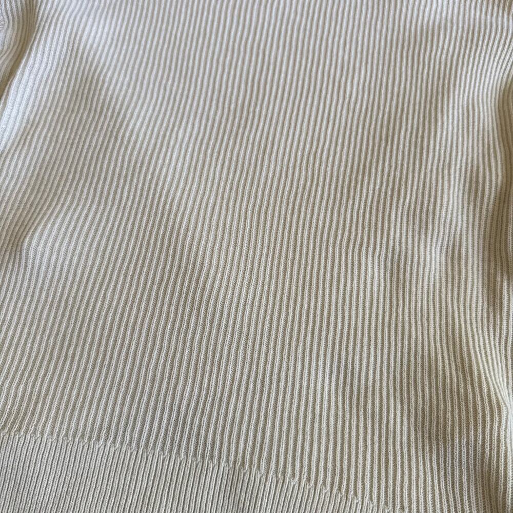 Lululemon Knit Reversible Crossover Sweater in Bone Casual Loungewear- Size XS - Picture 5 of 12